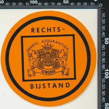 Sticker: Geerts Assurantien - Rechtsbijstand - Gemonde beschikbaar voor biedingen
