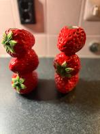 2 rode aardewerk aarbeien vazen NIEUW, Huis en Inrichting, Woonaccessoires | Vazen, Ophalen of Verzenden, Nieuw