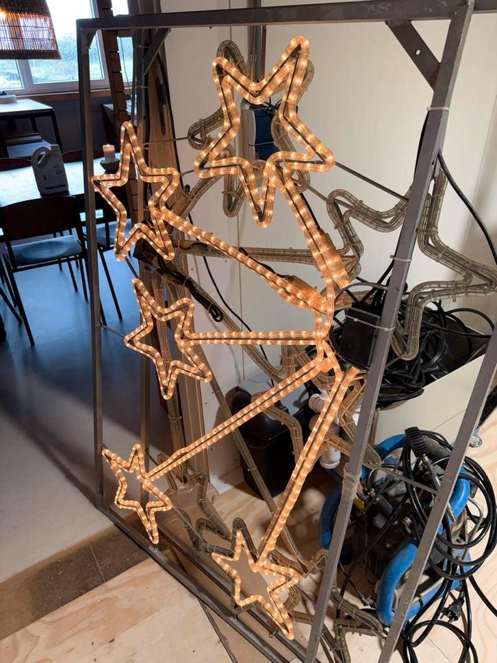 Kerstster Ornamenten Decoratie, Huis en Inrichting, Lampen | Hanglampen, Zo goed als nieuw, 75 cm of meer, Metaal, Ophalen of Verzenden