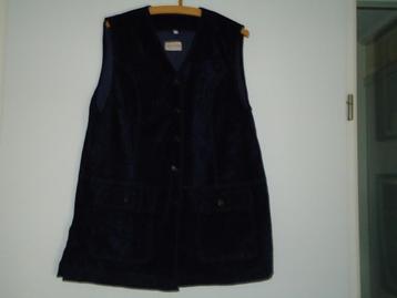 bodywarmer , vest zonder mouwen , tuniek mt 42 donkerblauw beschikbaar voor biedingen