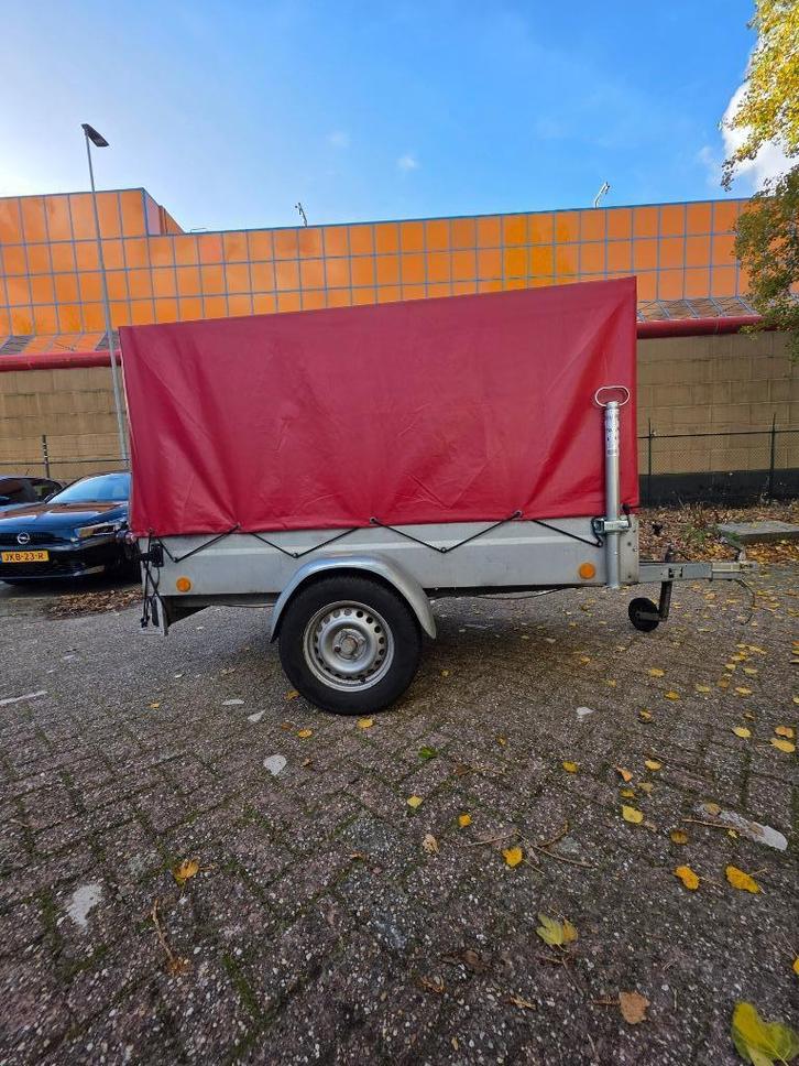 Aanhangwagen met Huif aanhanger - Inclusief steunpoten, Auto diversen, Aanhangers en Bagagewagens, Gebruikt, Ophalen of Verzenden