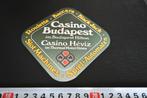 sticker Casino Budapest im Budapest Hilton, Verzamelen, Ophalen, Zo goed als nieuw