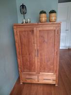 teakhouten computerkast, Huis en Inrichting, Kasten | Computermeubels, Ophalen, Gebruikt, 70 tot 120 cm, 120 tot 170 cm