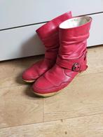 Rode lage leren laarsjes geschikt voor carnaval mt 40., Kleding | Dames, Ophalen of Verzenden, Gedragen, Carnaval