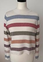 MANGO witte trui met strepen lange mouwen maat M, Maat 38/40 (M), Mango, Wit, Ophalen of Verzenden