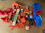 Vintage playmobil set bouwvakkers en sneeuwscooter set!, Ophalen of Verzenden, Zo goed als nieuw, Los playmobil