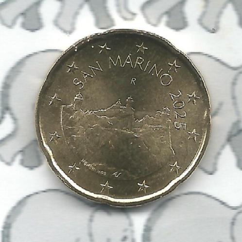 San Marino 20 eurocent 2025, Postzegels en Munten, Munten | Europa | Euromunten, Losse munt, 20 cent, San Marino, Ophalen of Verzenden
