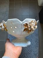 Vintage Bloempot / Plantenbak met Gouden Accenten, D, Overige materialen, Gebruikt, Minder dan 30 cm