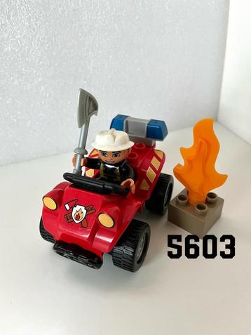 Lego Duplo 5603 - Brandweercommandant met Quad beschikbaar voor biedingen
