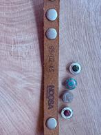 Noosa Amsterdam Armband Bruin XS + 10 Chunks, Ophalen, Bruin, Leer, Zo goed als nieuw