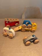 Bajo Houten Speelgoed Voertuigen Set hulpdiensten, Ophalen of Verzenden, Zo goed als nieuw, Duw- of Trekspeelgoed