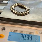 Prachtige 14 karaats gouden cuban armband, Sieraden, Tassen en Uiterlijk, Armbanden, Ophalen of Verzenden, Goud
