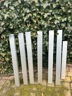 Aluminium Kokerprofiel - 6 stuks van 1 meter, Doe-het-zelf en Verbouw, Metalen, Ophalen, Gebruikt, Aluminium