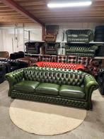 Antiek groen chesterfield xl bank bankstel Springvale ZGAN, 2871SK, Klassieke, Mariansoliak8@gmail.com, Ophalen of Verzenden