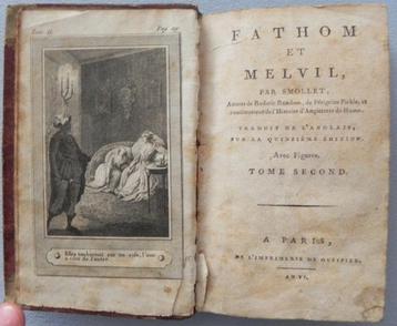 Fathom et melvil Par Smollet, auteur de Roderic random beschikbaar voor biedingen