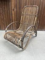 Vintage Rotan Fauteuil, Huis en Inrichting, Ophalen, Gebruikt, 50 tot 75 cm, Riet of Rotan