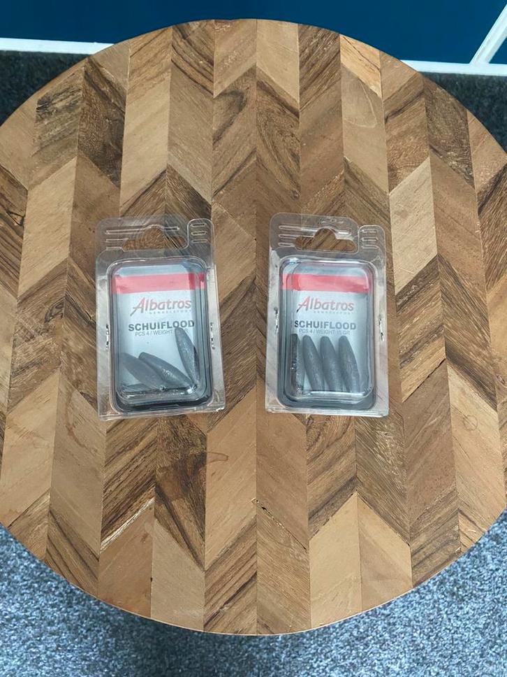 NIEUW Albatros schuifloodjes 15 gram 4 per pakje, Watersport en Boten, Hengelsport | Witvissen, Nieuw, Overige typen, Ophalen of Verzenden