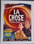 THE  THING - vintage (1951) Belgische poster, Verzamelen, Ophalen of Verzenden, A1 t/m A3, Film en Tv, Rechthoekig Staand