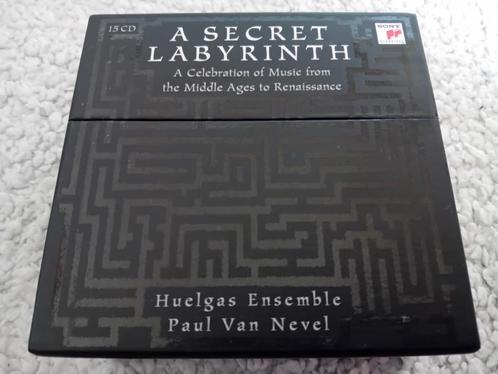 15CD box Huelgas-Ensemble / Van Nevel - A Secret Labyrinth, Cd's en Dvd's, Cd's | Klassiek, Zo goed als nieuw, Overige typen, Boxset