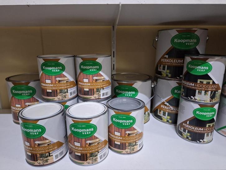 Koopmans Hoogglans en Zijdeglans, Doe-het-zelf en Verbouw, Verf, Beits en Lak, Nieuw, Ophalen