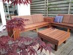 Design lounge set van hardhout 3m lang met tafel, Ophalen, 6 zitplaatsen, Bank, Teakhout