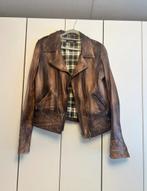 Leren jasje, Maat 38/40 (M), Bruin, Ophalen of Verzenden, Zo goed als nieuw