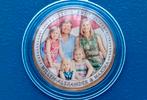 2 Euro 2012 gekleurd – Willem-Alexander & Maxima gezin, Postzegels en Munten, Munten | Nederland, Ophalen of Verzenden, Koningin Beatrix