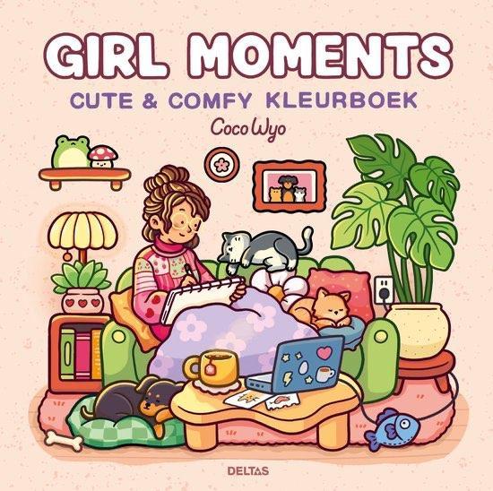 Girl Moments Cute & Comfy kleurboek Coco Wyo, Hobby en Vrije tijd, Tekenen, Nieuw, Ophalen of Verzenden