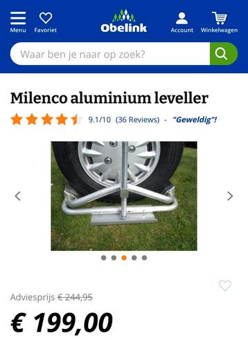 Caravan leveler aluminium beschikbaar voor biedingen