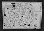 Ansichtkaart - Kleurplaat - Filmnet - 1984 - Bommel Tom poes, Verzenden, Olivier B, Bommel en Tom Poes, Zo goed als nieuw, Plaatje, Poster of Sticker