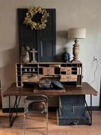 Oud houten opzetkast rek vintage,brocant,stoer, Ophalen, Zo goed als nieuw, X, X