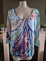 K Design helder blauwe top L 42 44 Gratis Verzenden NL, Kleding | Dames, K-design, Maat 42/44 (L), Zo goed als nieuw, Lange mouw