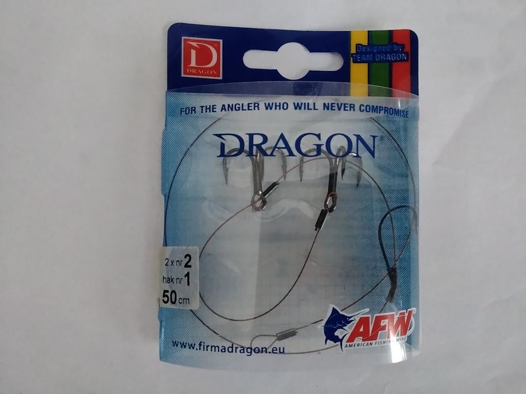 Dragon Onderlijn met Haak, Watersport en Boten, Hengelsport | Roofvissen, Ophalen of Verzenden, Nieuw, Haak