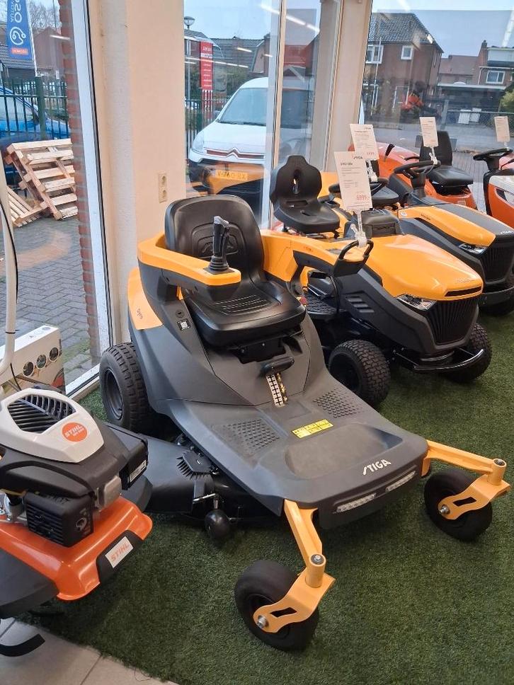 Stiga GYRO 500e *SUPER DEAL*, Tuin en Terras, Zitmaaiers, Nieuw, 90 tot 120 cm, Mulchfunctie, Ophalen