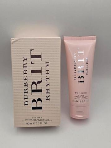Burberry Brit Rhythm Floral For Her Eau De Toilette 90ML SET beschikbaar voor biedingen