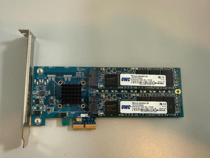120GB OWC Mercury Accelsior PCIe 2.0x2 SSD Card, Computers en Software, Harde schijven, Zo goed als nieuw, Console, Ophalen of Verzenden