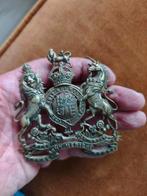 Mooie Helmplaat Royal Army Medical Corps., Verzamelen, Ophalen of Verzenden, Landmacht, Engeland, Embleem of Badge