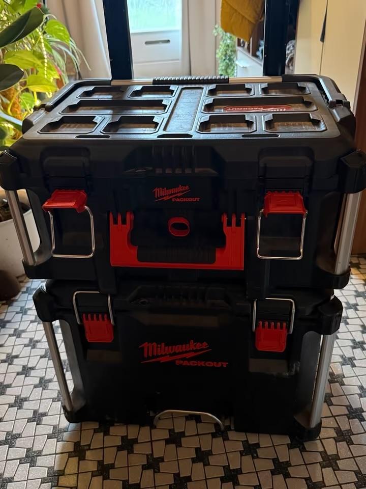 Gezocht Milwaukee packout kisten!., Doe-het-zelf en Verbouw, Gereedschapskisten, Gebruikt, Ophalen of Verzenden