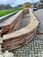 7 stuks hout gelijmde drieschanier gebogen hoek spanten, Doe-het-zelf en Verbouw, Gebruikt, Balk, 300 cm of meer, Ophalen