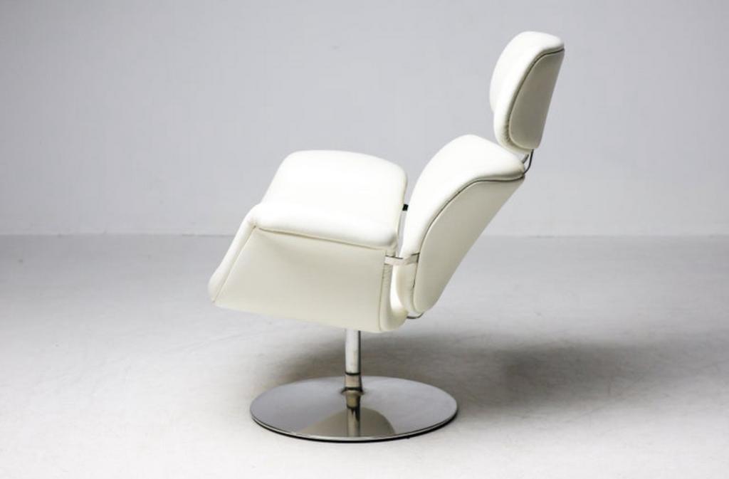 Artifort Big Tulip F545 — Pierre Paulin (wit leer), Ophalen, -, -, Zo goed als nieuw