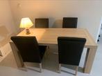 Eettafel met 4 stoelen, Ophalen, Zo goed als nieuw