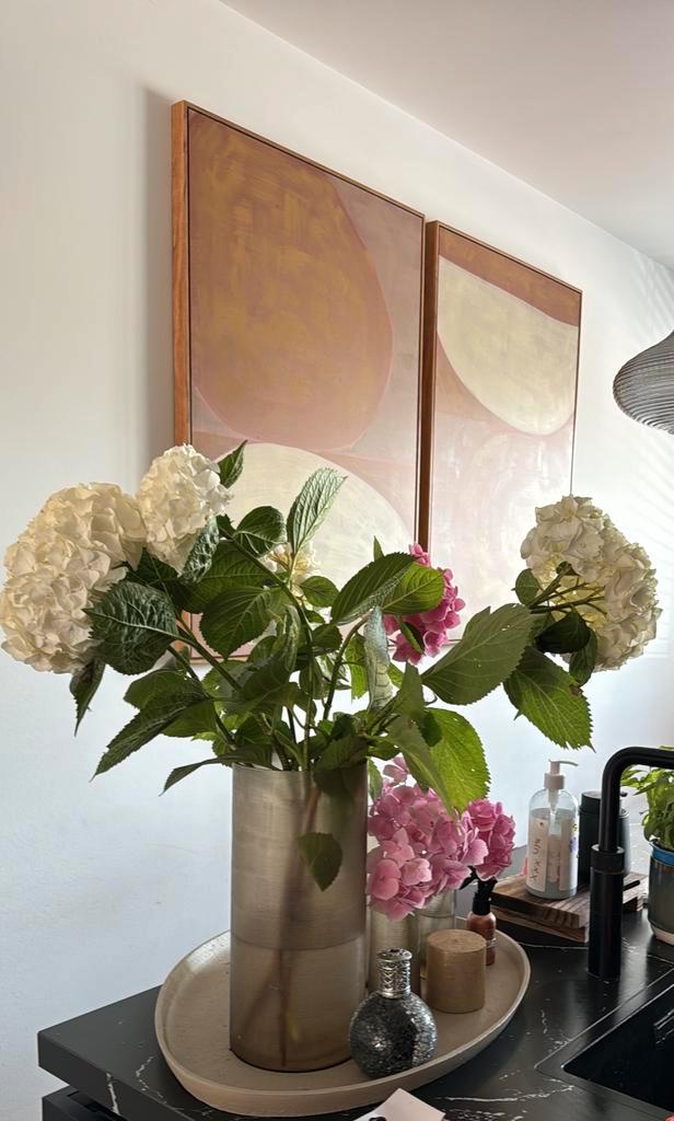 Mooie canvas schilderij van Karwei – Zo goed als nieuw, Antiek en Kunst, Kunst | Schilderijen | Abstract, Ophalen of Verzenden