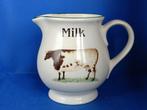 Cloverleaf - grote melkkan met koe en schaap, Ophalen of Verzenden, Overige stijlen, Overige typen