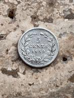5 cent 1859 Willem III, mooie kwaliteit, Postzegels en Munten, Munten | Nederland, Zilver, Ophalen of Verzenden, Koning Willem III