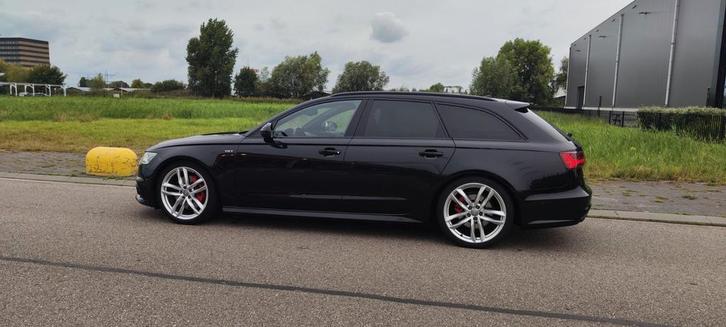 Audi A6 3.0 TDI BIT COMPETITION AV Q T-tr8 240KW 2015 Zwart, Auto's, Audi, A6, Diesel, E, Stationwagon, Automaat, Geïmporteerd