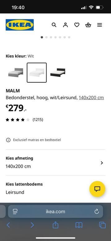 Ikea bed - Malm - afbeelding 3