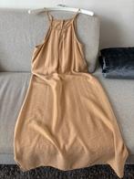 Lange zomerjurk beige-bruin mt m Qu Style maat s/m, Maat 38/40 (M), Beige, Ophalen of Verzenden, Zo goed als nieuw