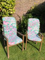 4 Mooie tuinkussens voor tuinstoelen met hoge rug, Tuin en Terras, Ophalen, Zo goed als nieuw