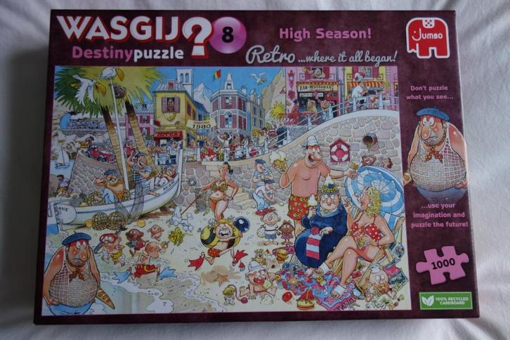 Wasgij Destiny puzzel 8 - Hoogseizoen!, Hobby en Vrije tijd, Denksport en Puzzels, Zo goed als nieuw, Legpuzzel, 500 t/m 1500 stukjes
