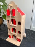 Playwood Houten Pakhuis / Grachtenpand - 67cm, Kinderen en Baby's, Speelgoed | Poppenhuizen, Ophalen, Zo goed als nieuw